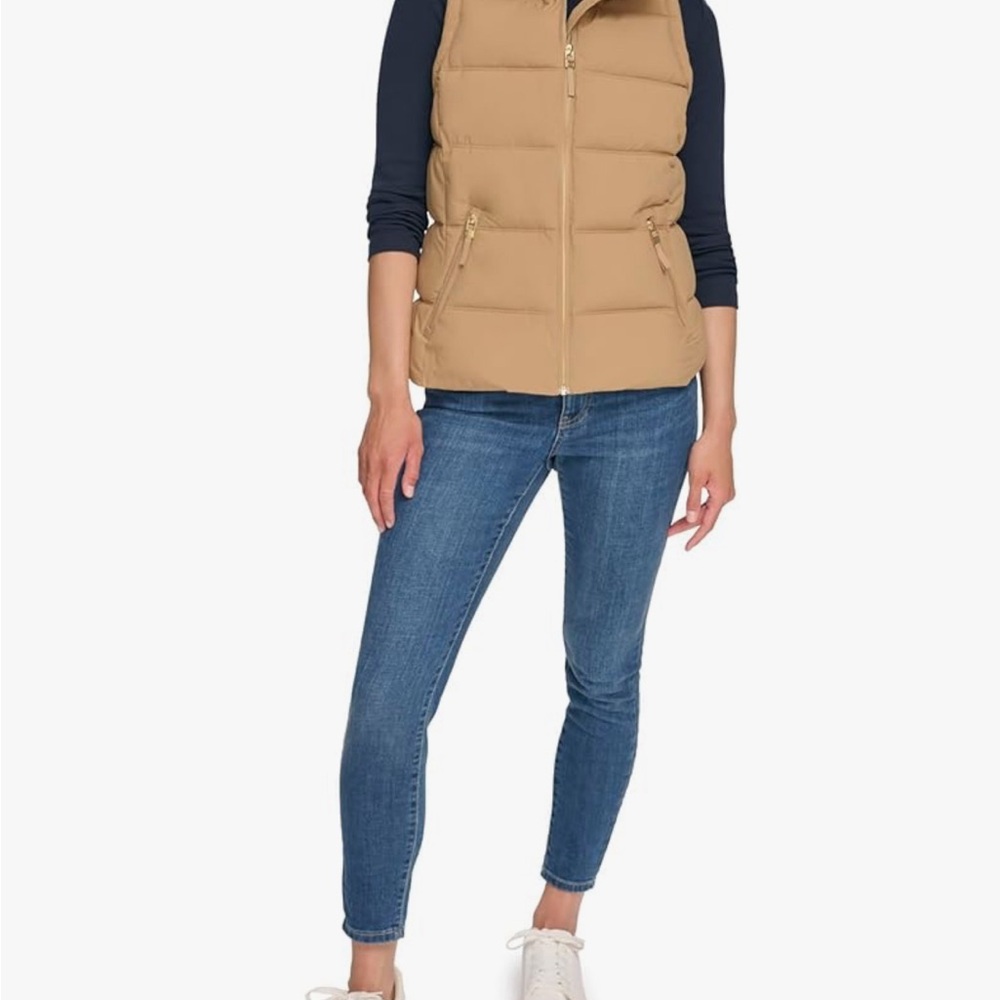 Tommy Hilfiger cute tan vest NEW with tags